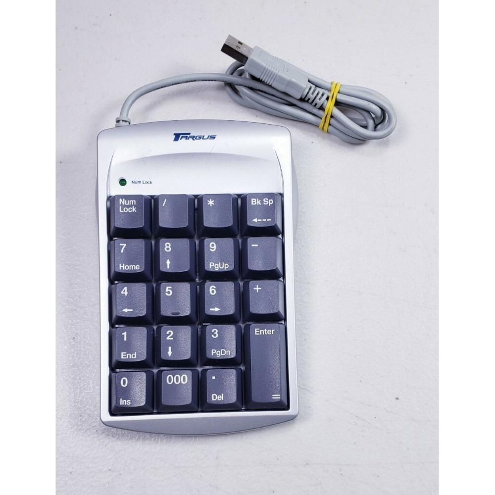 Targus PAUK10 USB Wired NumLock Numeric Keypad - Tested Working